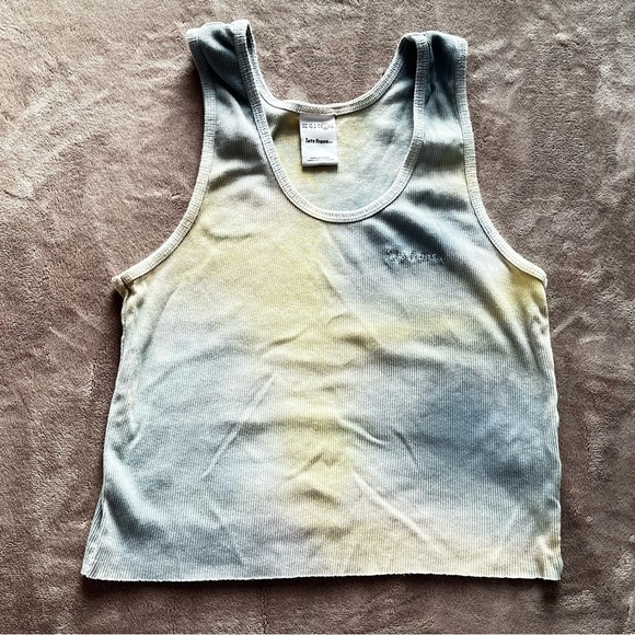 Urban Outfitters Iets Frans Tie Dye Tank Top Women's Blue and Yellow Size - Picture 10 of 16